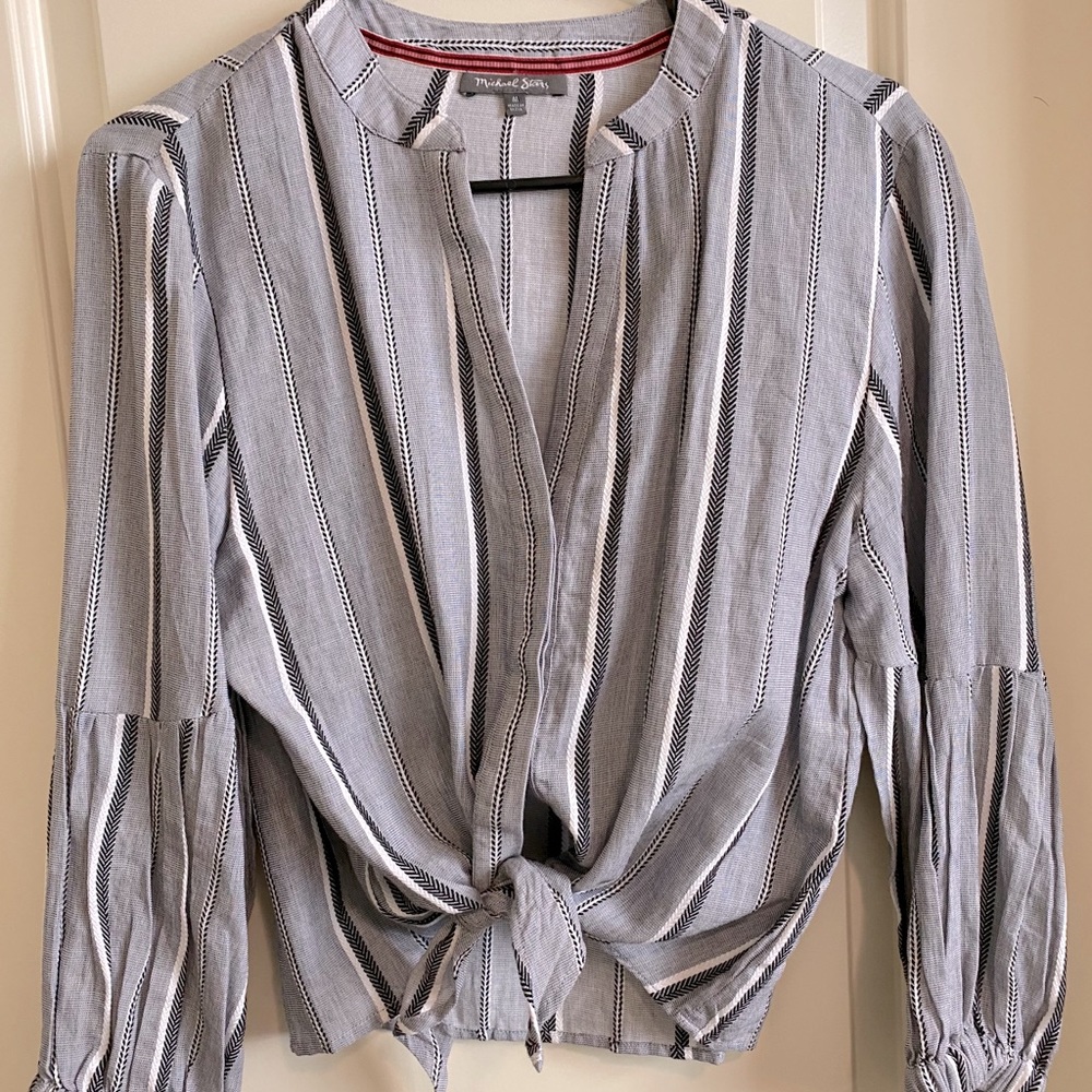 Button up tie shirt